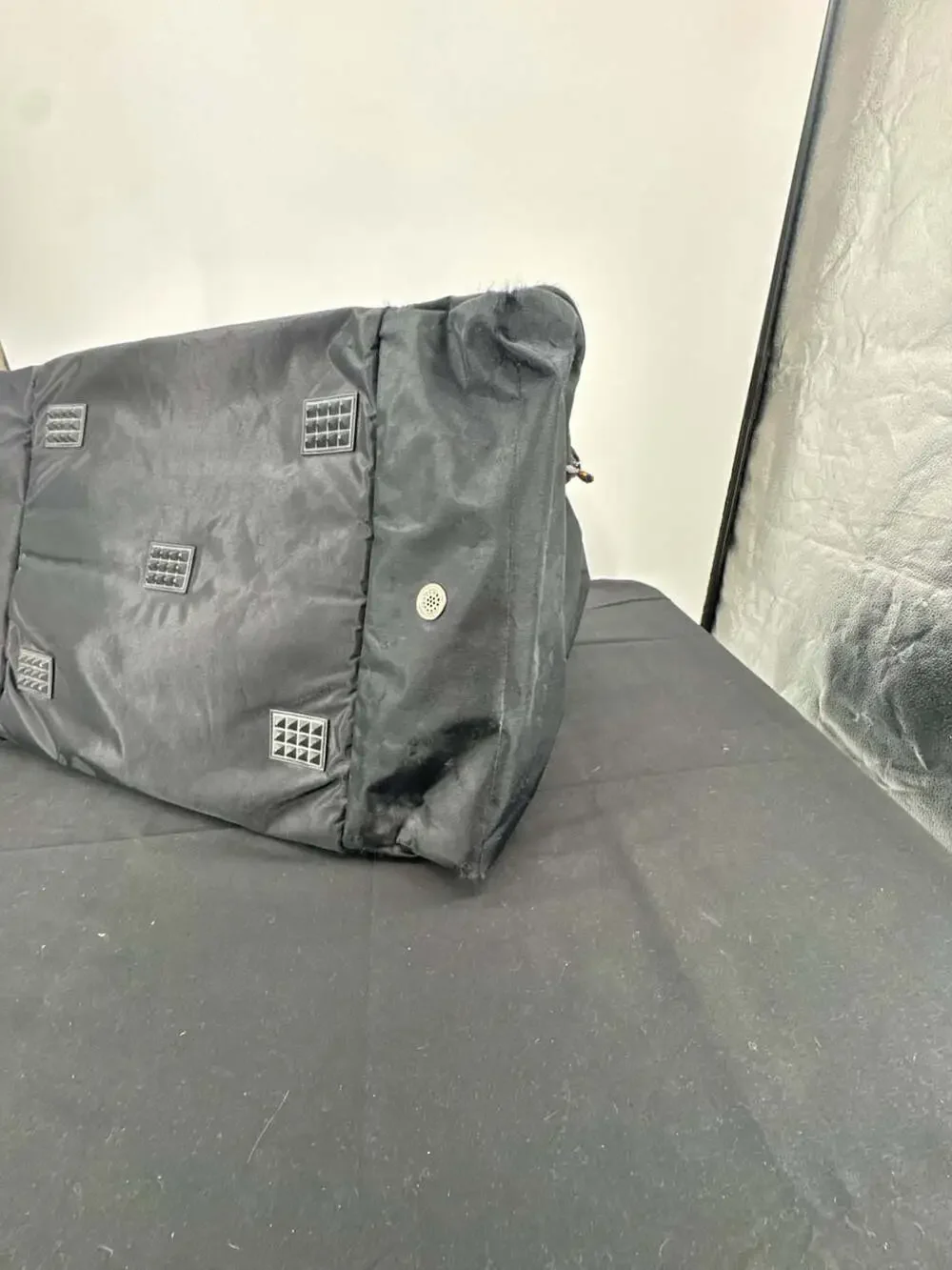 Vintage Eddie Bauer EBTEK Black Nylon Gear Duffle Bag